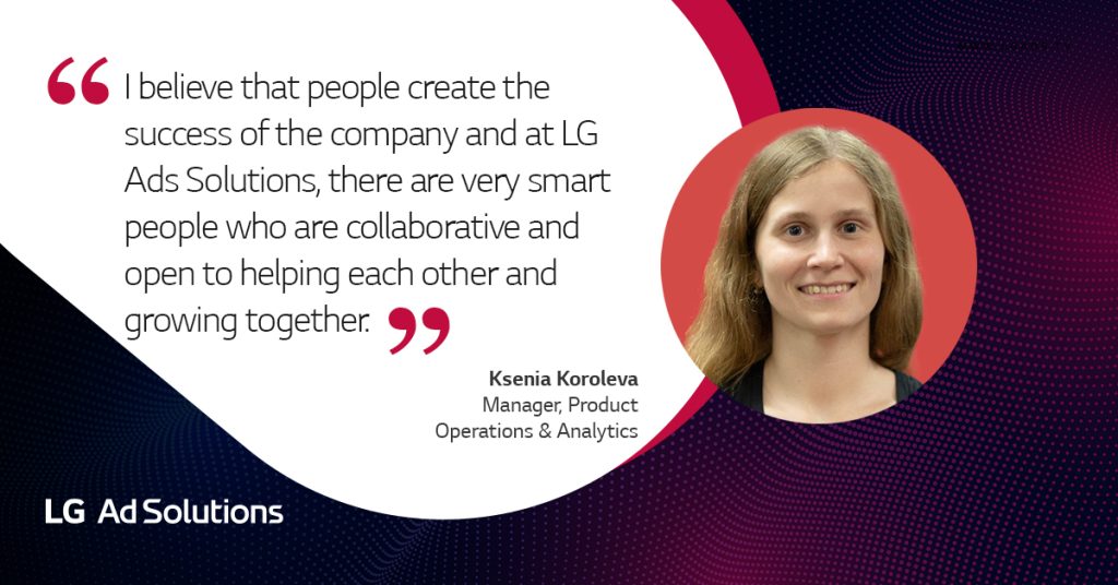 Ladies at LG Ads Ksenia